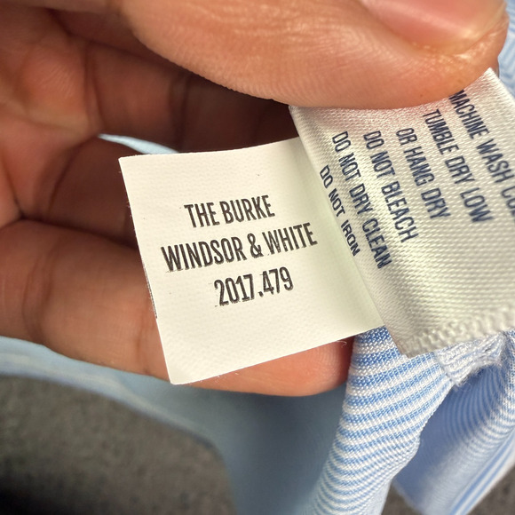 Holderness & Bourne Polo Shirt Mens L Blue White Burke Golf Huntingdon Valley - Picture 5 of 10